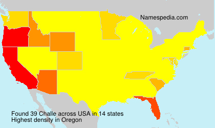 Surname Challe in USA Surname Challe in USA