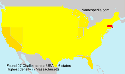 Surname Challet in USA Surname Challet in USA