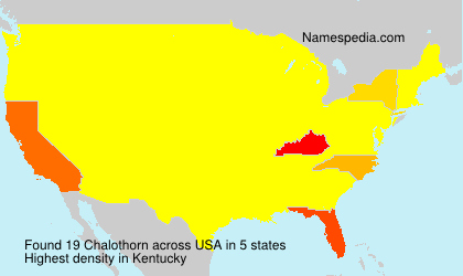 Surname Chalothorn in USA Surname Chalothorn in USA