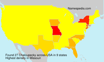 Surname Chaloupecky in USA Surname Chaloupecky in USA