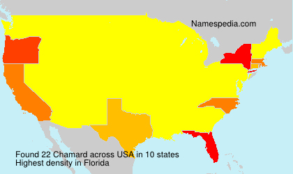 Surname Chamard in USA Surname Chamard in USA