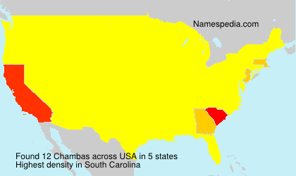 Surname Chambas in USA Surname Chambas in USA
