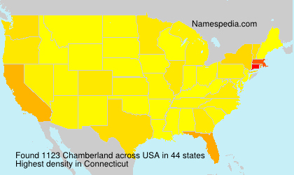 Surname Chamberland in USA
