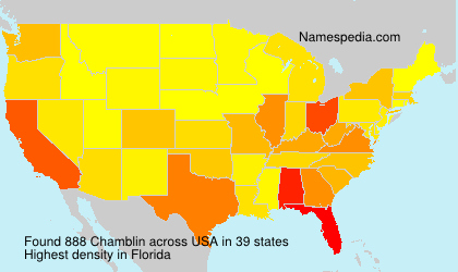 Surname Chamblin in USA Surname Chamblin in USA