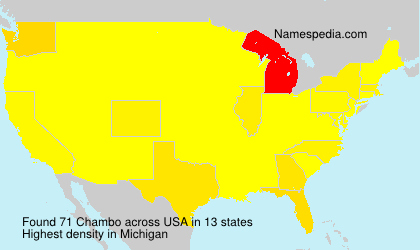 Surname Chambo in USA Surname Chambo in USA