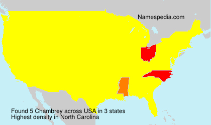 Surname Chambrey in USA Surname Chambrey in USA