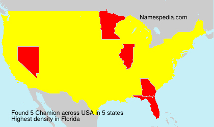 Surname Chamion in USA Surname Chamion in USA