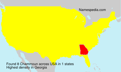 Surname Chammoun in USA