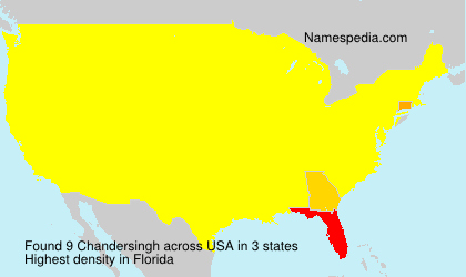 Surname Chandersingh in USA Surname Chandersingh in USA