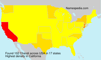 Surname Chandi in USA