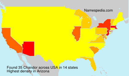 Surname Chandor in USA Surname Chandor in USA