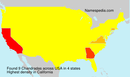 Surname Chandradas in USA Surname Chandradas in USA