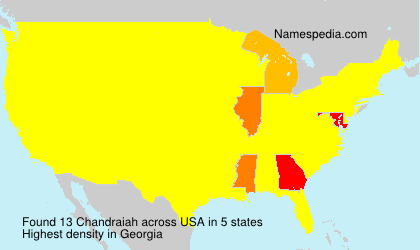 Surname Chandraiah in USA Surname Chandraiah in USA