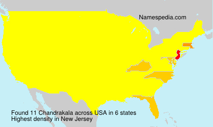 Surname Chandrakala in USA Surname Chandrakala in USA