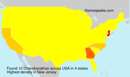 Surname Chandranathan in USA Surname Chandranathan in USA