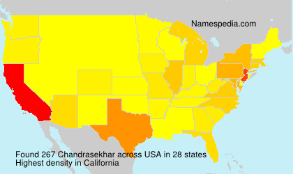 Surname Chandrasekhar in USA Surname Chandrasekhar in USA