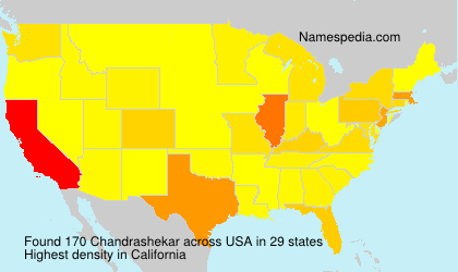 Surname Chandrashekar in USA Surname Chandrashekar in USA