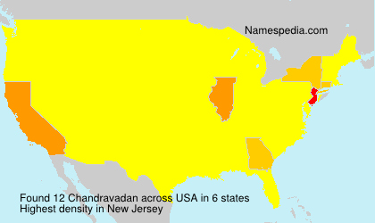 Surname Chandravadan in USA Surname Chandravadan in USA