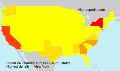 Surname Chandre in USA Surname Chandre in USA