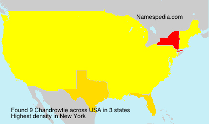 Surname Chandrowtie in USA Surname Chandrowtie in USA