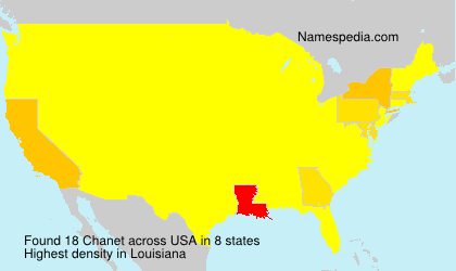 Surname Chanet in USA Surname Chanet in USA