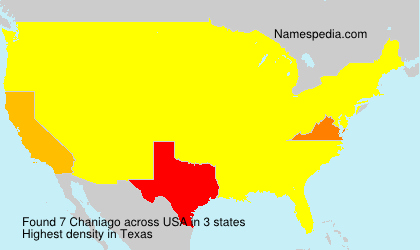 Surname Chaniago in USA Surname Chaniago in USA