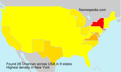 Surname Channan in USA Surname Channan in USA