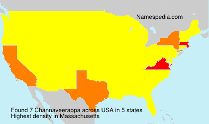 Surname Channaveerappa in USA Surname Channaveerappa in USA