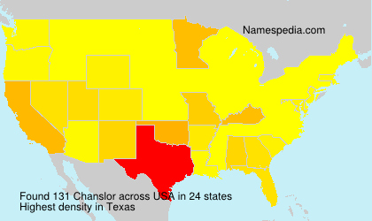Surname Chanslor in USA Surname Chanslor in USA