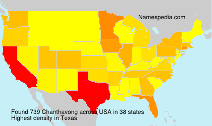 Surname Chanthavong in USA
