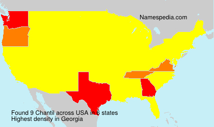 Surname Chantil in USA Surname Chantil in USA