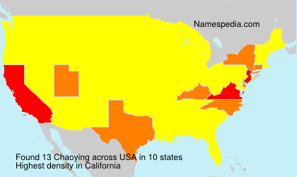 Surname Chaoying in USA Surname Chaoying in USA