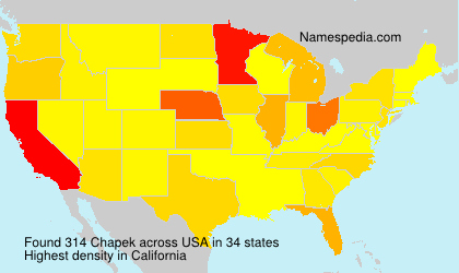 Surname Chapek in USA Surname Chapek in USA