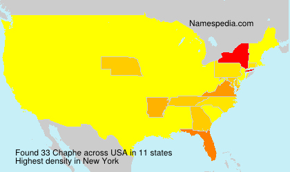 Surname Chaphe in USA