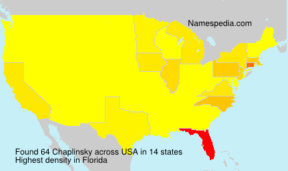 Surname Chaplinsky in USA Surname Chaplinsky in USA