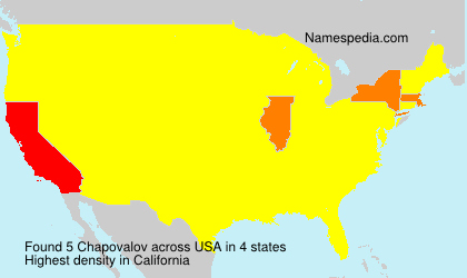 Surname Chapovalov in USA Surname Chapovalov in USA
