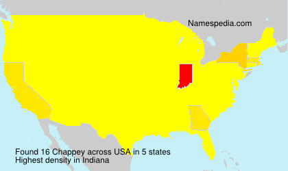 Surname Chappey in USA Surname Chappey in USA