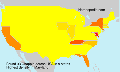 Surname Chappin in USA Surname Chappin in USA