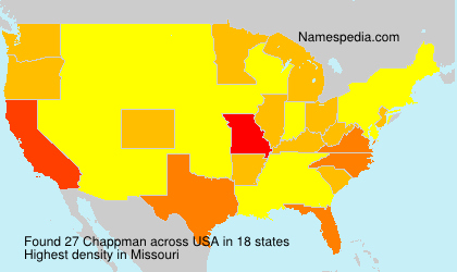 Surname Chappman in USA Surname Chappman in USA