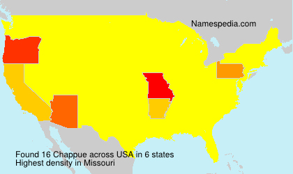Surname Chappue in USA Surname Chappue in USA