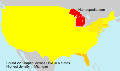 Surname Chaptini in USA Surname Chaptini in USA