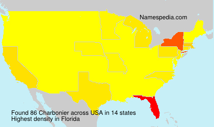 Surname Charbonier in USA