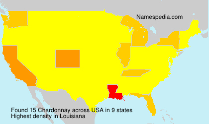 Surname Chardonnay in USA Surname Chardonnay in USA