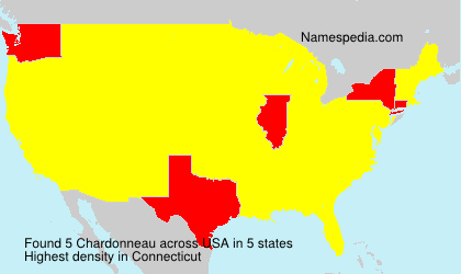 Surname Chardonneau in USA Surname Chardonneau in USA