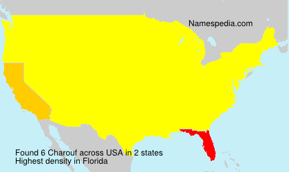 Surname Charouf in USA Surname Charouf in USA