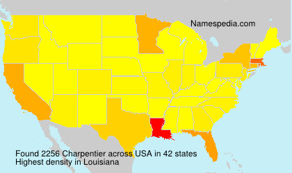 Surname Charpentier in USA Surname Charpentier in USA