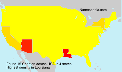 Surname Chartion in USA Surname Chartion in USA