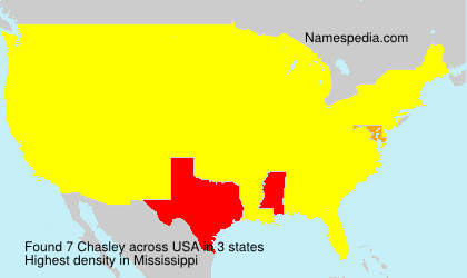 Surname Chasley in USA Surname Chasley in USA