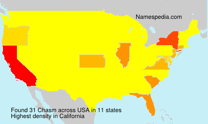 Surname Chasm in USA Surname Chasm in USA
