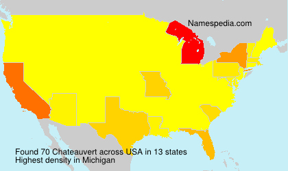 Surname Chateauvert in USA Surname Chateauvert in USA